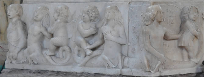 Détails des sculptures à Santa Maria dei Miracoli Détails des sculptures à Santa Maria dei Miracoli