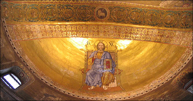 Mosaïque du Christ bénissant