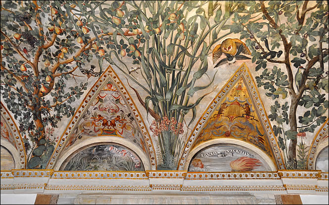 Détail de la fresque de la salle à Foliage