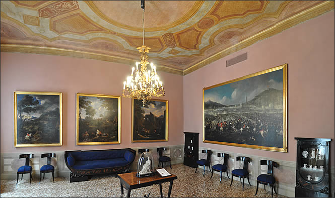 Salon avec meubles de Giuseppe Jappeli
