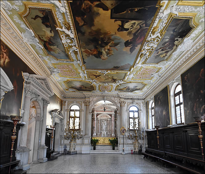 La salle capitulaire de la Scuola Grande dei Carmini