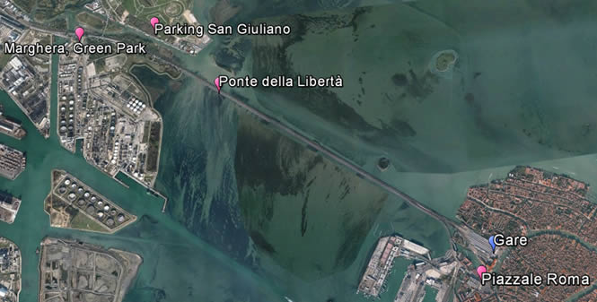 Parking à proximité de Venise